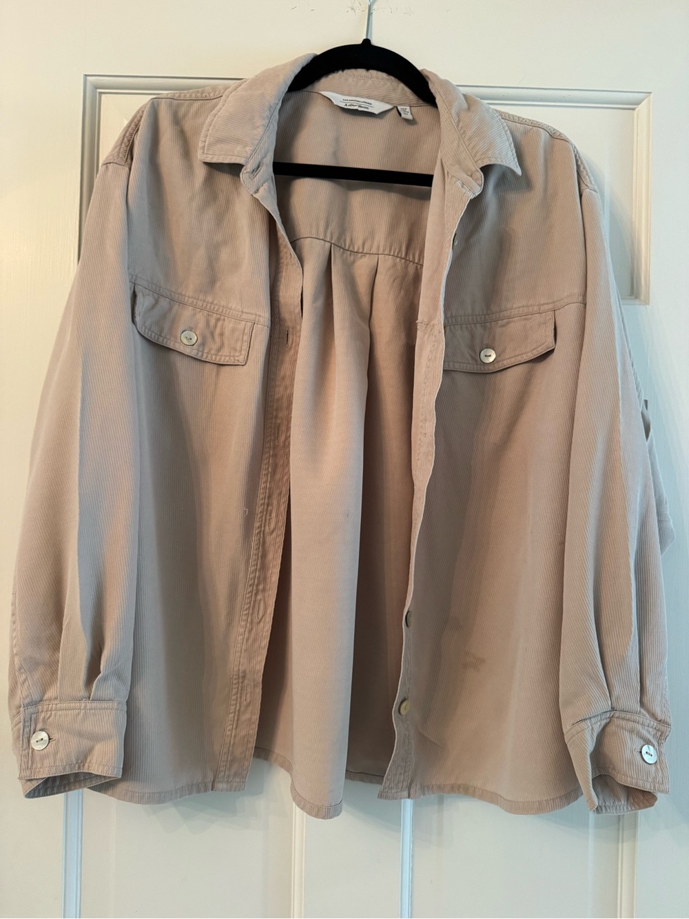 & Other Stories Taupe Utility Shirt Jacket